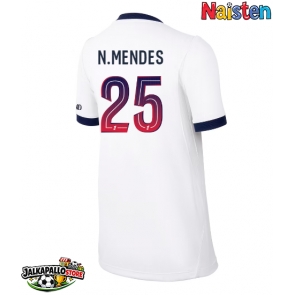 Paris Saint-Germain Nuno Mendes #25 Vieraspaita Naisten 2026-27 Lyhythihainen